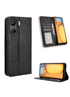 يوك الدخن بوكو C65 / الدخن Redmi 13C أسود بو الجلود الحافظة  - Image 2