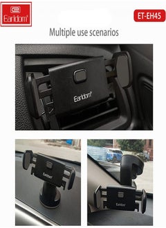 أيرلدوم حامل الهاتف المحمول للسيارة ET-EH45 من Earldom يدور 360 درجة- أسود  - Image 2