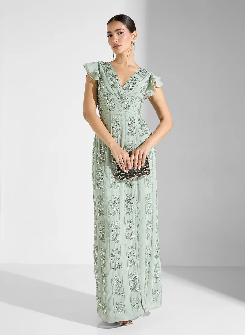 Maya Embellished Maxi Dress