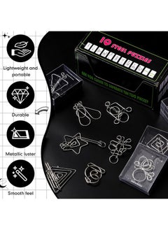 Yilloog Large 24 Packs Assorted Metal Brain Puzzle Iq Wire Metal Puzzles With Paper Box Gift Package Educational Metal Puzzle Toys For Party Favor Teens Adults Challenge Gifts  - Image 4