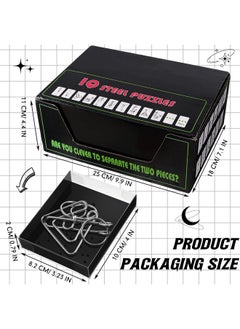 Yilloog Large 24 Packs Assorted Metal Brain Puzzle Iq Wire Metal Puzzles With Paper Box Gift Package Educational Metal Puzzle Toys For Party Favor Teens Adults Challenge Gifts  - Image 2