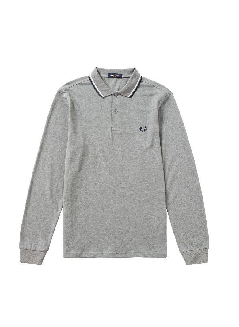 FRED PERRY Wheat spring and autumn long sleeve men's polo shirt(M)  - Image 1