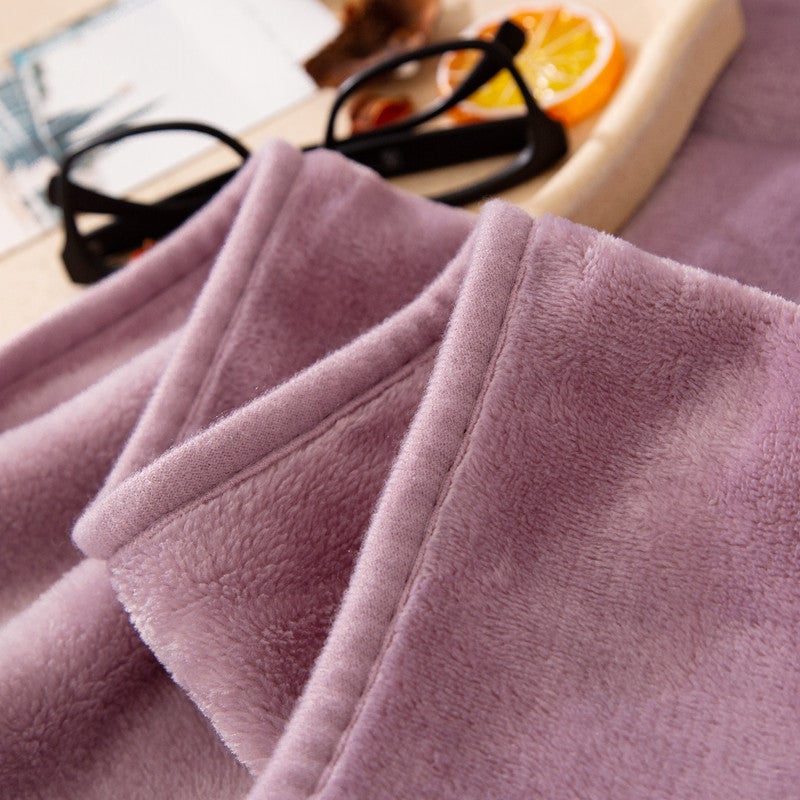 Thickened Gold Mink Velvet Single And Double Blankets, Velvet Edged Car Blankets, Nap Blankets, Washable Throw Blankets - Image 5