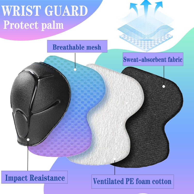 FOOKCIAN Kids/Youth Protective Gear Set - Knee and Elbow Pads, Wrist Guards for Boys Girls 3-14 Years - Adjustable for Skateboarding, Skating, Skiing, Cycling, Biking, Running, Scooter - Image 2