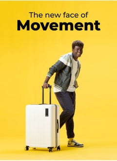 Mokobara MOKOBARA The Transit Check-in Large Luggage Polycarbonate 8 Spinner Wheel Trolly Hardsided Suitcase With Built In Tsa Lock Travel Suitcase (White)  - Image 3