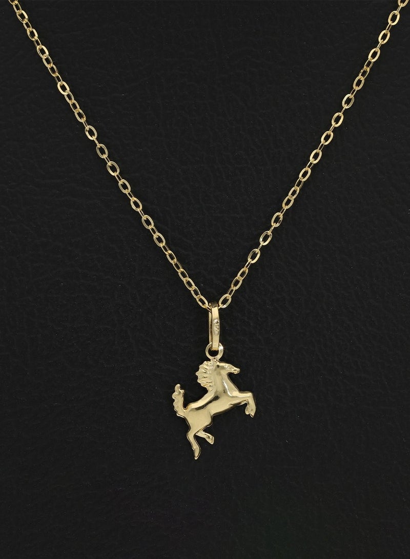 FK Jewellers Gold Necklace (Chain with Horse Pendant) 18KT - FKJNKL18KU1100 - Image 3