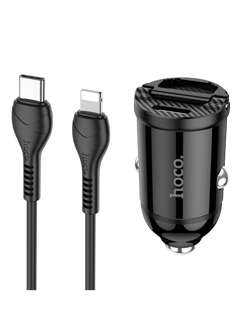 hoco. - hoco. NZ2 Link PD30W+QC3.0 car charger set Type-C to iPhone  Lightning Cable - Image 1