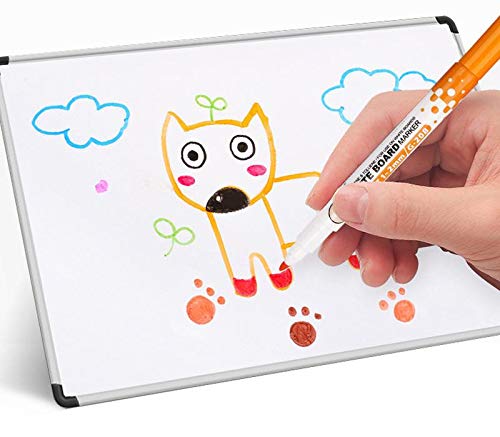 YES4QUALITY Dry Erase Markers for Whiteboard w/Eraser Caps (16 Pack), Magnetic White Board Marker Set for Kids, Ultra-Fine Tip, Assorted Colors & Low-Odor, Use for Office, Classroom & Home - Image 4