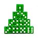 Luck Lab 10 Piece 19 mm Dice Pack Acrylic Translucent D6 Square wRounded Edge for Casino Craps RPG MTG DND Dice Table Games and Board Games Green - Image 2