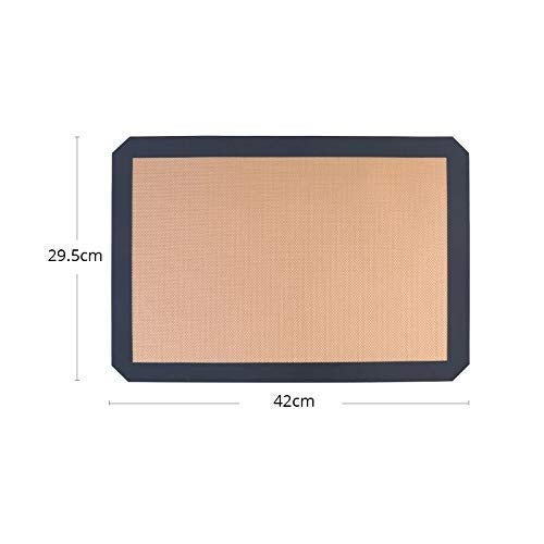 PEGACORN NonStick Silicone Baking Mat Pad 42 295cm Baking Sheet Glass Fiber Rolling Dough Mat Large Size for Cake Cookie Macaron 2 pcs - Image 5
