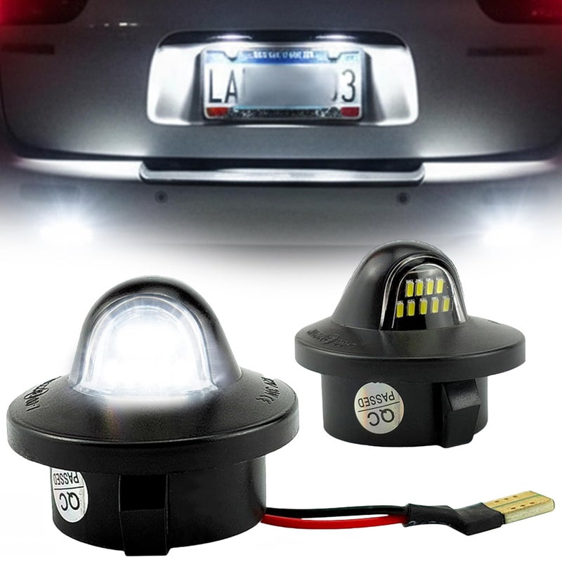 OTnhaee LED License Plate Lights for Ford F150 F250 F350 Super Duty Ranger Explorer Bronco Expedition, 6000K Bright White, Plug & Play (2PCS) - Image 1