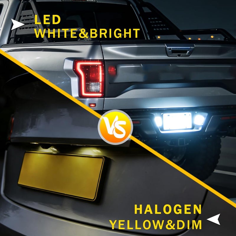 OTnhaee LED License Plate Lights for Ford F150 F250 F350 Super Duty Ranger Explorer Bronco Expedition, 6000K Bright White, Plug & Play (2PCS) - Image 4