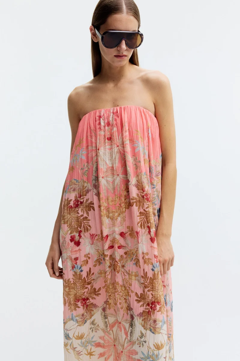 A-line bandeau dress