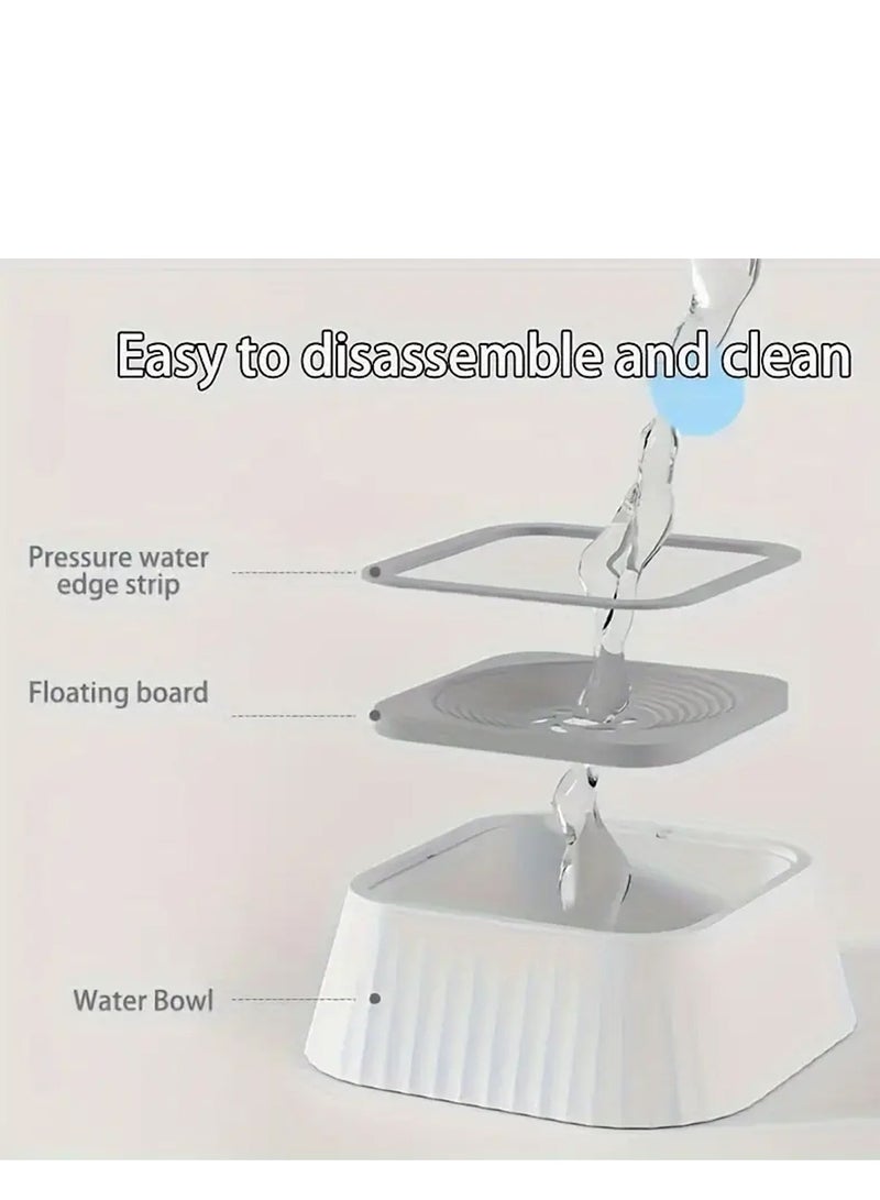 Water Bowl Dog Without Drooling, Drinking Bowl Dog Anti Schlabber, 1.3 L Water Bowl Non-Slip, Leak-Proof Dog Bowl, Travel Bowl, Feeding Bowls for Dogs - Image 4