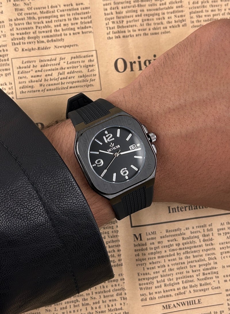 ديفوشي ساعة رجاليه بسوار ربل ناعم ضد الماء - Image 2