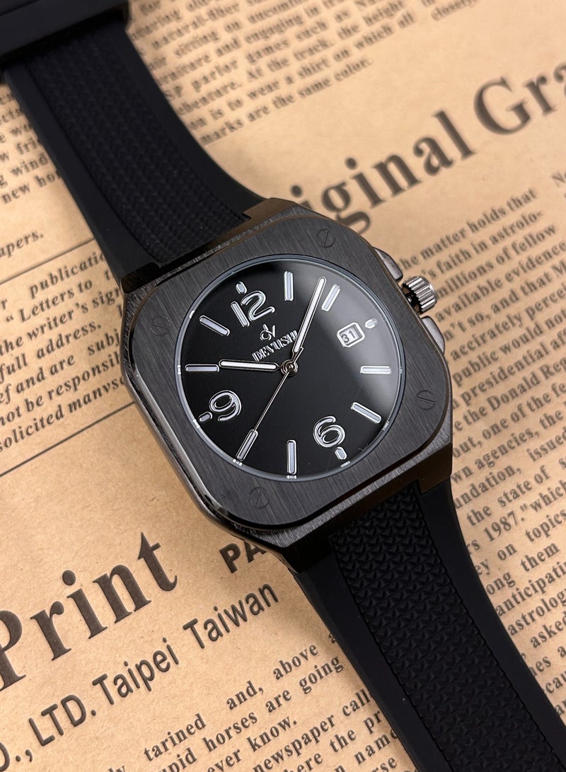 ديفوشي ساعة رجاليه بسوار ربل ناعم ضد الماء - Image 1