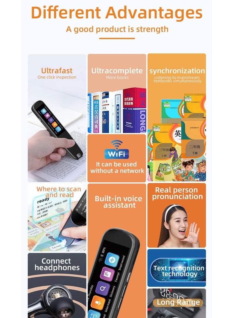 Gasin AI Language Translator and Electronic Dictionary S7+ – Real-Time Voice Translation with WiFi, Scanning & Reading - Image 3