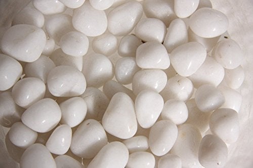Maalavya 5Kg White Double Polished Pebbles 30-60 MM for Garden Decor Fish Aquarium - Image 3
