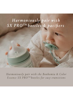 SUAVINEX Suavinex Bonhomia SX PRO Physiological Pacifier, Supports Breastfeeding Babies, Pacifiers for 0-6 Months, Baby Pacifier, Baby Accessories, (Mint)  - Image 4