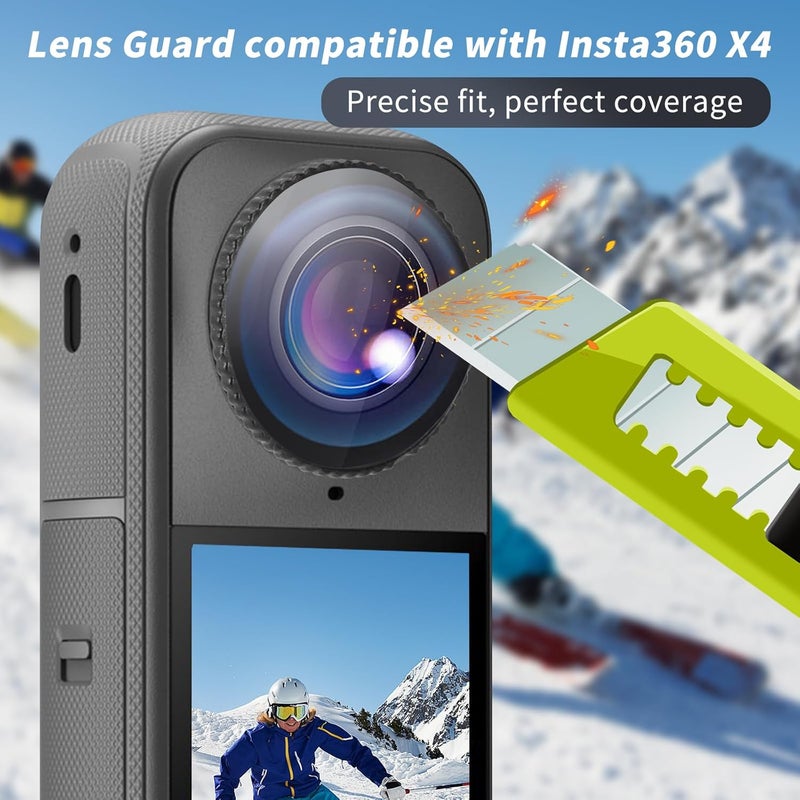 Vasgather Camera Protective Kit for insta 360 X4 Air Accessories Include-Screen Protector/Lens Guard/Silicone Protective Cover/Camera case(with Buckle) - Image 2