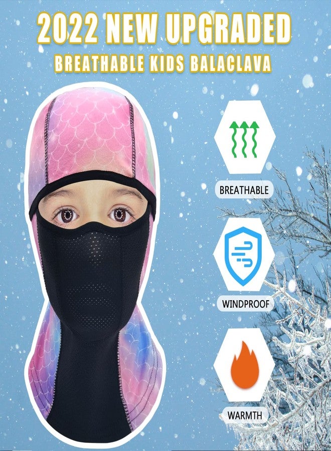Outrip Breathable Kids Balaclava Ski Mask (2 Pack), Fleece Winter Face Mask for Cold Weather Boys Girls - Children Snow & Windproof Hat - Image 3