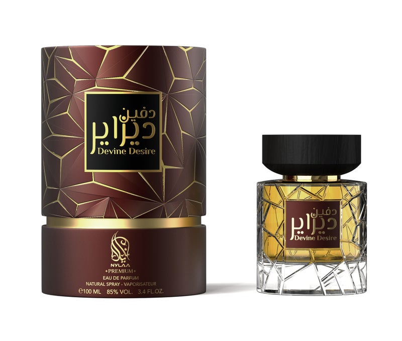 NYLAA Devine Desire Eau De Parfum(EDP) 100ML | Premium Unisex (Men and Women) Perfume | Long Lasting Fragrance | Daily Use Perfume - Image 1