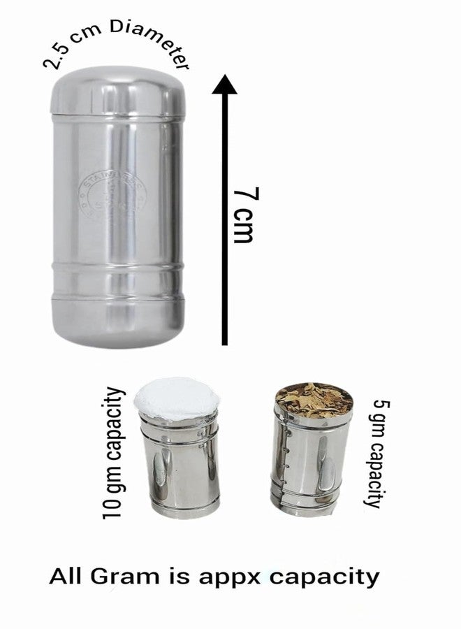 Premier55 Chunauti for Khaini/Surti/معطر الفم/علبة بهارات عبوة من 2 | علبة ستانلس ستيل تشوناوتي | تشوناداني - Image 2