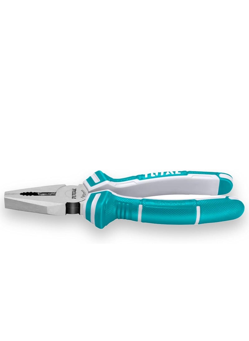 TOTAL - Total 200mm Combination Pliers - 8-Inch Multi-Functional Tool with Anti-Rust Coating and Ergonomic Two-Color Handle - Image 1
