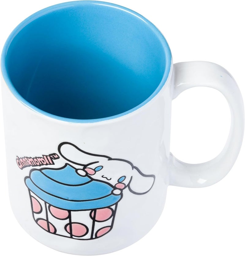 Silver Buffalo Sanrio Hello Kitty and Friends Wax Resist Ceramic Mug Featuring Cinnamoroll 17 Ounces - Image 3