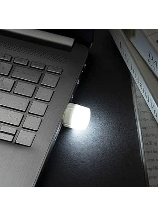مصباح USB صغير محمول – إضاءة ليلية LED قابلة للتوصيل – لمبة USB للكمبيوتر والباور بانك – عبوة 3 قطع - Image 4