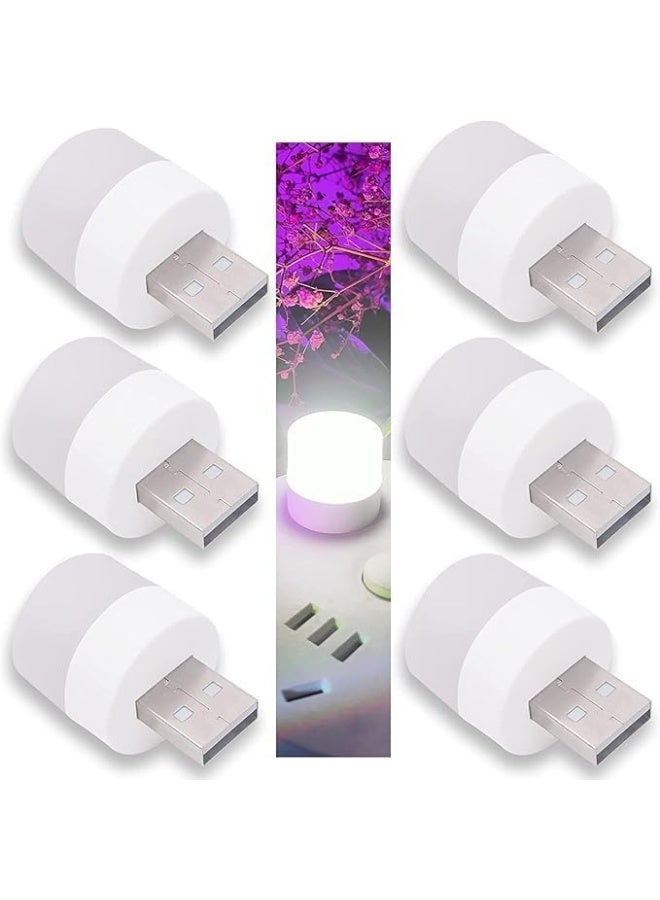مصباح USB صغير محمول – إضاءة ليلية LED قابلة للتوصيل – لمبة USB للكمبيوتر والباور بانك – عبوة 3 قطع - Image 3