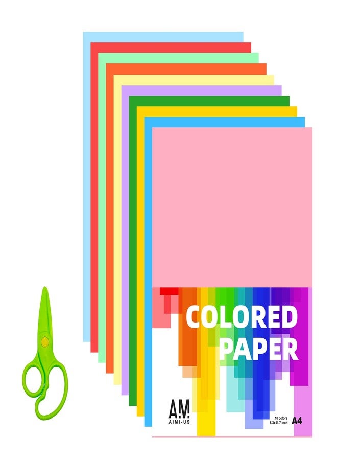 AIMI Construction Paper 100 Sheets Assorted Colors Bulk for Kids School Supplies A4 Copy Paper Preschool Classroom Supplies Elementary Great for Arts Painting Coloring Drawing Creating Crafts - Image 4