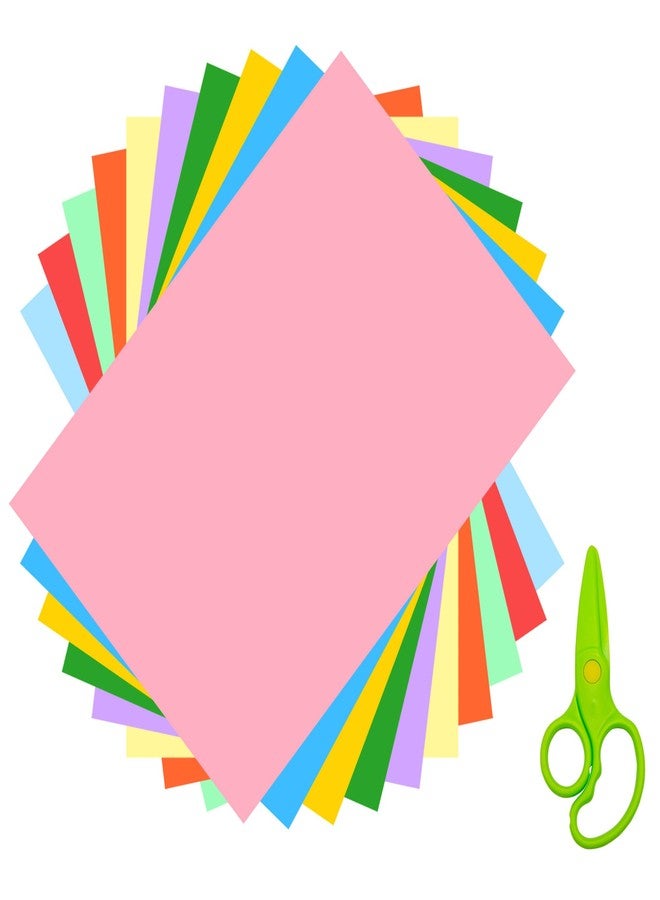 AIMI Construction Paper 100 Sheets Assorted Colors Bulk for Kids School Supplies A4 Copy Paper Preschool Classroom Supplies Elementary Great for Arts Painting Coloring Drawing Creating Crafts - Image 1