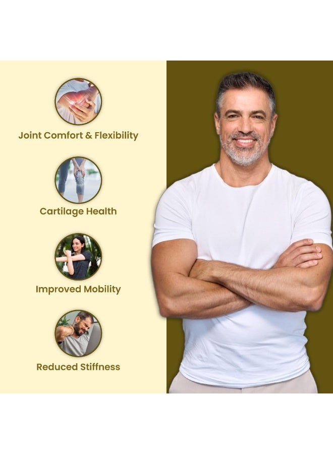 ZEROHARM Holo Arthritis - مُعزز بفيتامين D3 وفيتامين K2-7 - أفضل دعم للركبة والمفاصل للرجال والنساء - مكملات لتخفيف آلام الركبة والمفاصل والرقبة - قابل للامتصاص بنسبة 100% في الجسم (120 قرصاً) - Image 2