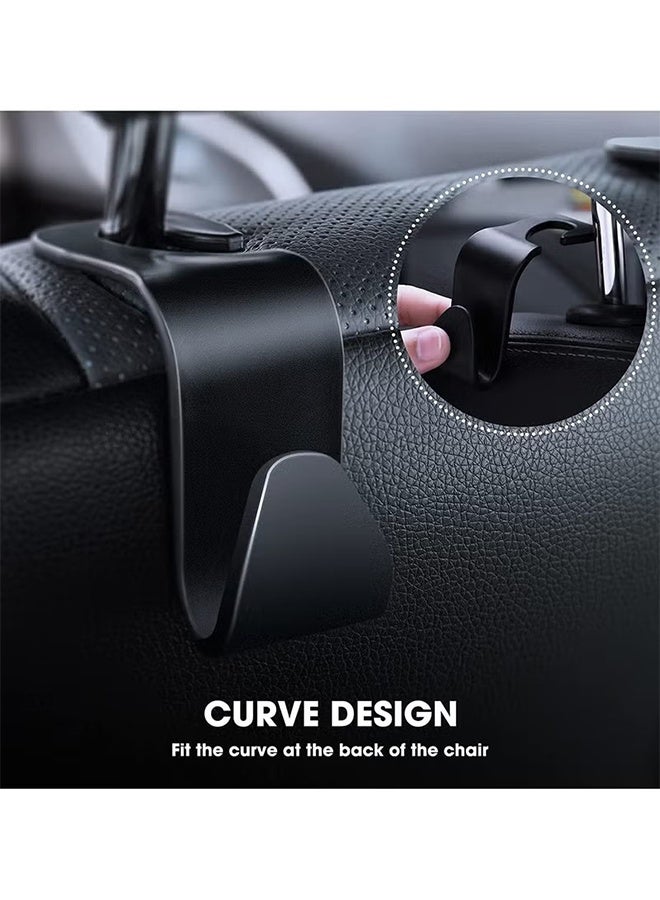 YJ Car Seat Headrest Hook, 4 Pack Universal Car Storage Headrest Hanger Holder Hooks for Purse Used to Hang Water Bottles Shopping Bags Car Trash Bags - Image 5