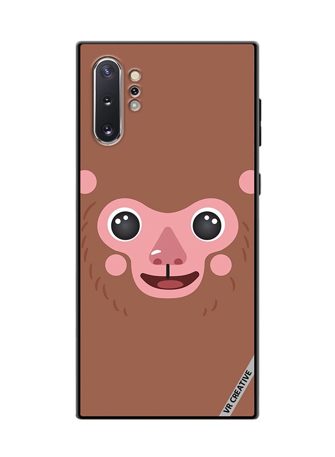 VR CREATIVE Protective Case Cover For Samsung Galaxy Note10 Plus 5G Monkey Cartoon Face Design Multicolour - Image 1