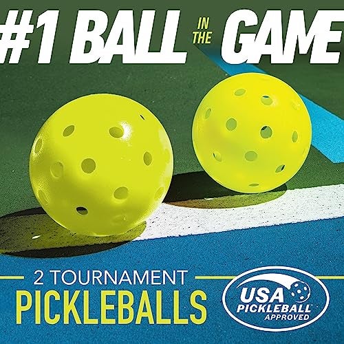 Franklin Sports Pickleball Paddle and Ball Set - Aluminum - Jet - 2 Player - USAPA Approved - Image 3
