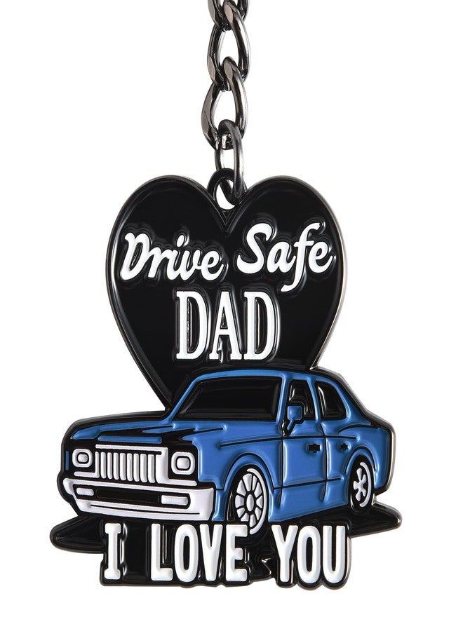 فينهو سلسلة مفاتيح Venhoo Drive Safe للأب - هدايا أحبك يا أبي من الابنة أو الابن أو الزوجة، فكرة هدية سلسلة مفاتيح للأب في عيد الأب، أو عيد الميلاد، أو عيد الميلاد مع علبة هدايا وبطاقة تهنئة - Image 1