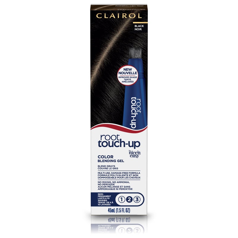 Clairol Root Touch-Up Semi-Permanent Hair Color Blending Gel, 2 Black, Pack of 1 - Image 1