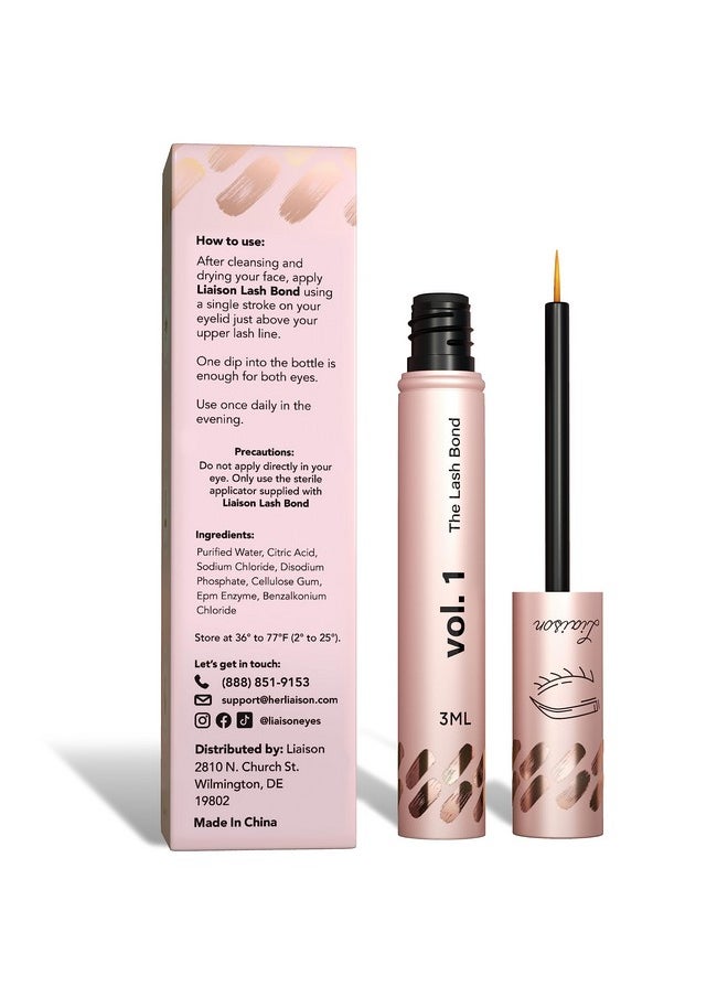 Liaison - Lash Bond Eyelash Growth Serum Natural Peptide Lash Boost & Enhancer For Longer Fuller & Thicker Lashes Vegan Cruelty Free Paraben Free Talc Free & Irritation Free Formula - Image 1