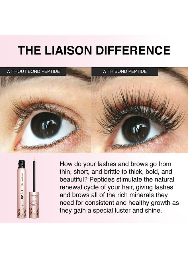 Liaison - Lash Bond Eyelash Growth Serum Natural Peptide Lash Boost & Enhancer For Longer Fuller & Thicker Lashes Vegan Cruelty Free Paraben Free Talc Free & Irritation Free Formula - Image 1