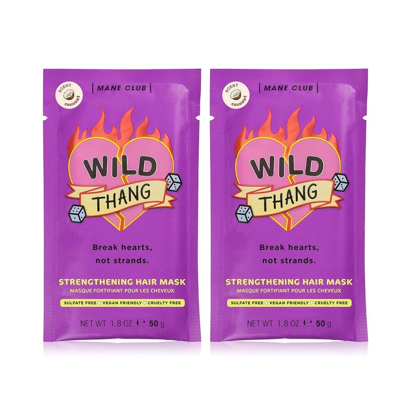 MANE CLUB MANE CLUB Wild Thang Deep Conditioner cruelty free vegan no sulfates or parabens  Pack of 2