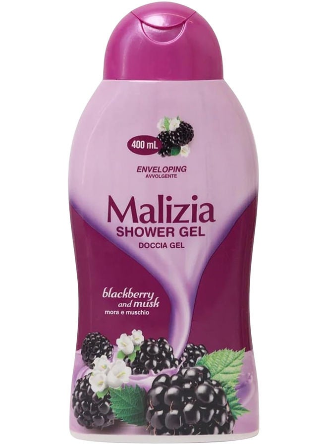 Malizia Shower Gel Blackberry & Musk 400ml - Image 1