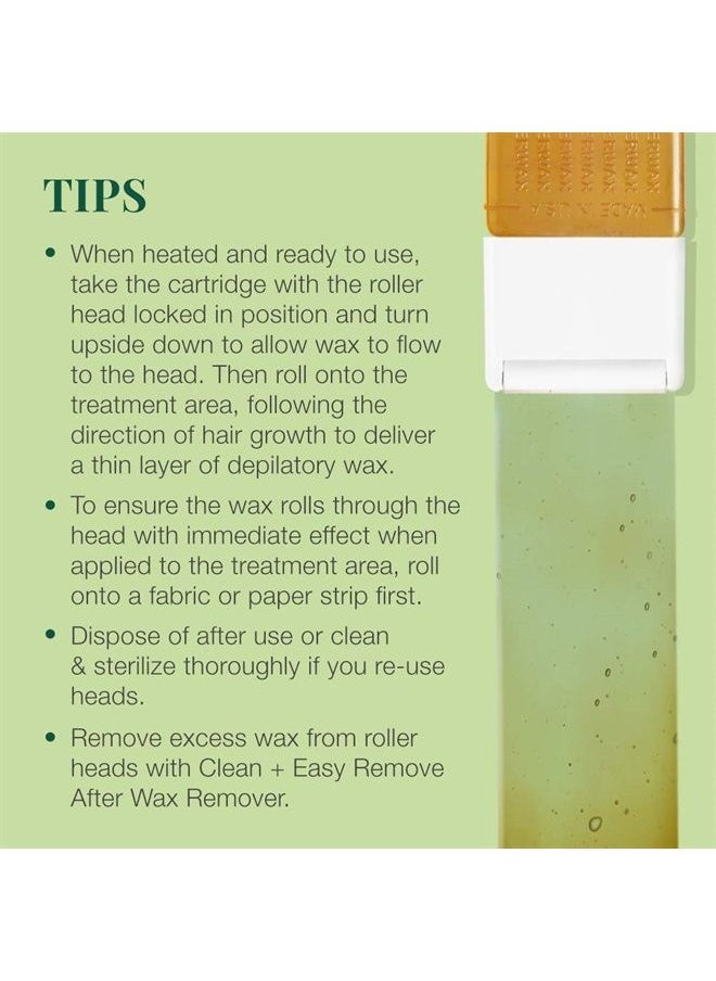 Medium Roller head, Bikini Roll-on Waxing System, 3-Pack