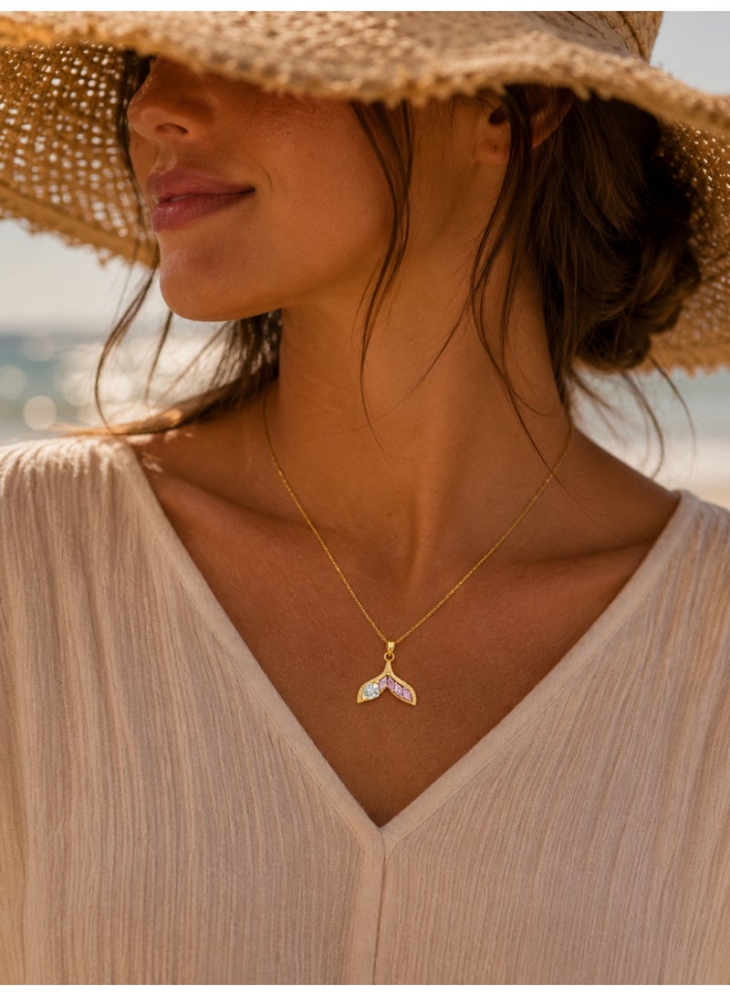 RAFAL Sparkling Zircon Pendant Necklace for Women – Elegant Gold-Plated Luxury Dainty Chain, Premium Sophisticated Jewelry Accent for Special Occasions, Birthdays & Luxury Gifting - Image 5