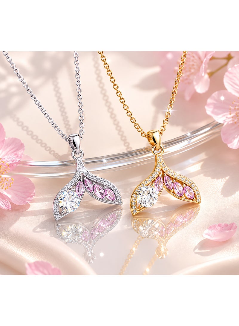 RAFAL Sparkling Zircon Pendant Necklace for Women – Elegant Gold-Plated Luxury Dainty Chain, Premium Sophisticated Jewelry Accent for Special Occasions, Birthdays & Luxury Gifting - Image 2