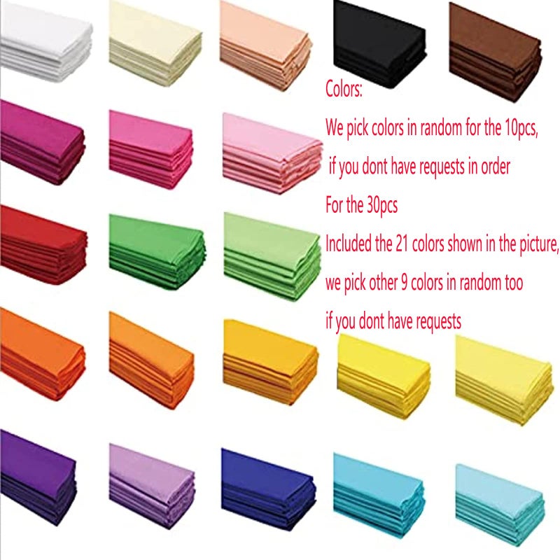 Secfanya Premium Crepe Paper Party Streamers 21 Assorted Colors, Large 20 Inch X 3.2 Ft. Per Sheet DIY Crepe Paper Flowers Crafts Gift Wrapping Box Birthday Wedding Party Drop Decoration Supply (10) - Image 2