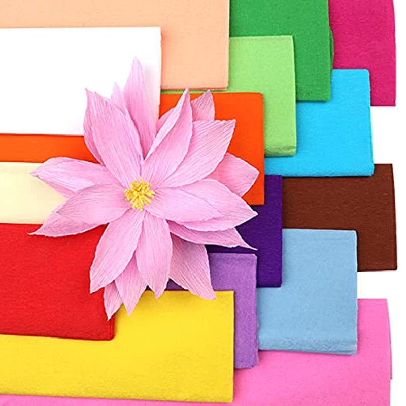 Secfanya Premium Crepe Paper Party Streamers 21 Assorted Colors, Large 20 Inch X 3.2 Ft. Per Sheet DIY Crepe Paper Flowers Crafts Gift Wrapping Box Birthday Wedding Party Drop Decoration Supply (10) - Image 4