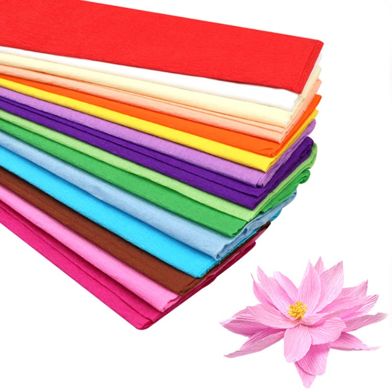 Secfanya Premium Crepe Paper Party Streamers 21 Assorted Colors, Large 20 Inch X 3.2 Ft. Per Sheet DIY Crepe Paper Flowers Crafts Gift Wrapping Box Birthday Wedding Party Drop Decoration Supply (10) - Image 1