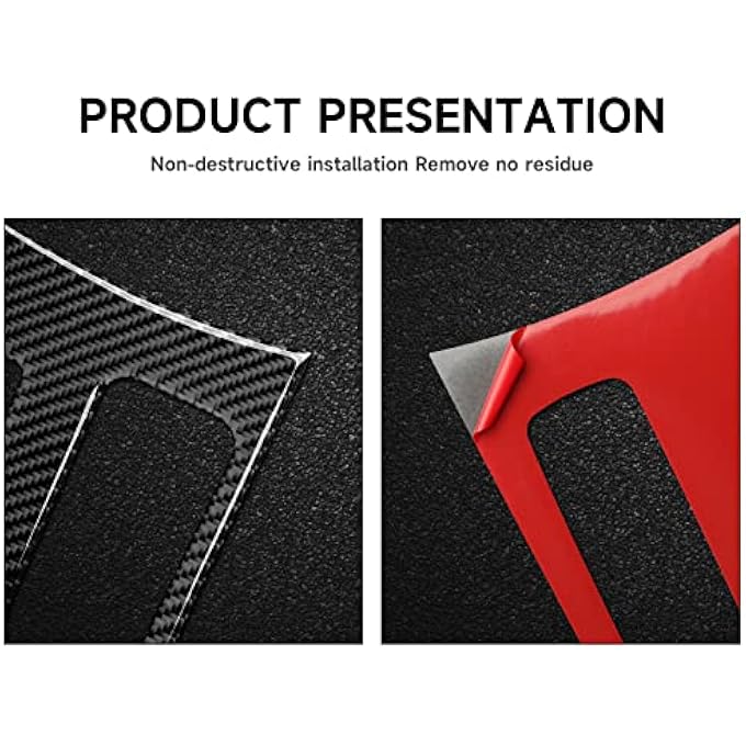 rayihni Car Carbon Fiber Gear Shift Panel Decals for 2011 2012 2013 2014 Charger 300 Accessories Interior Stickers - Image 5